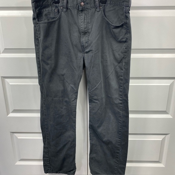 Levi's 505 Men's Jeans Black 38x32 Made In 2016 White Tab - Picture 1 of 9
